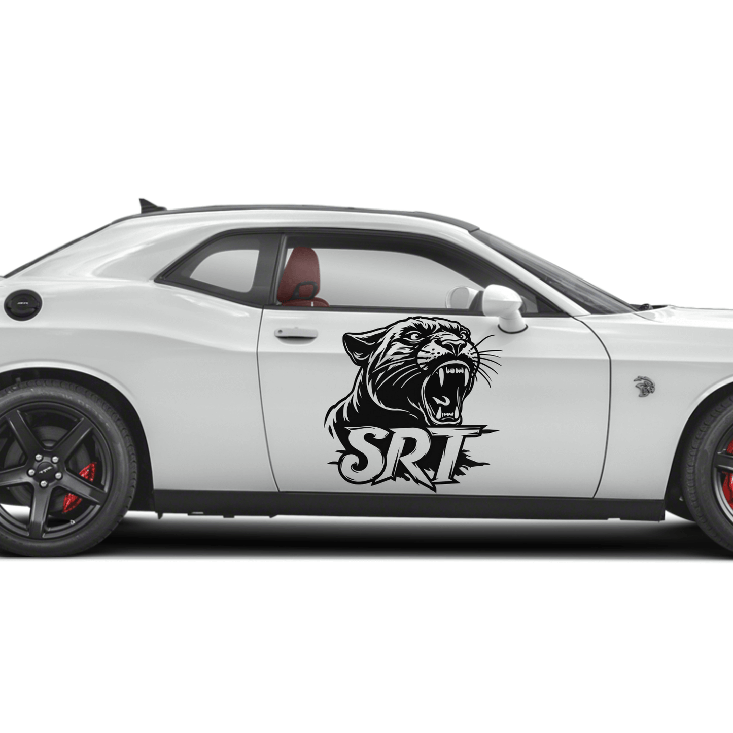 SRT Hellcat Logo Vinyl Decal Sticker – Dodge Challenger & Charger Muscle Car Graphic – 6" to 45" Weatherproof Window or Hood Sticker - sku-50687725568132-sku-50687725600900-sku-50687725633668-sku-50687725666436-sku-50687725699204- DRIVEN - 1