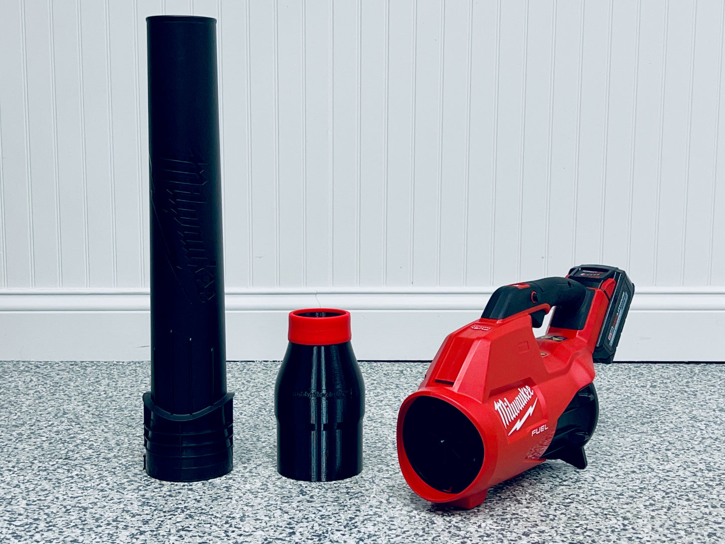 STUBBY® Car Drying Nozzle for Milwaukee M18 FUEL Gen I & II Single Battery Leaf Blowers (2724-20 & 2728-20) - SNC-STUBBY-M18-SINGLE-NAKED-SNC-STUBBY-M18-SINGLE-RED-SNC-STUBBY-M18-SINGLE-GREY-SNC-STUBBY-M18-SINGLE-BLACK- DRIVEN - 8