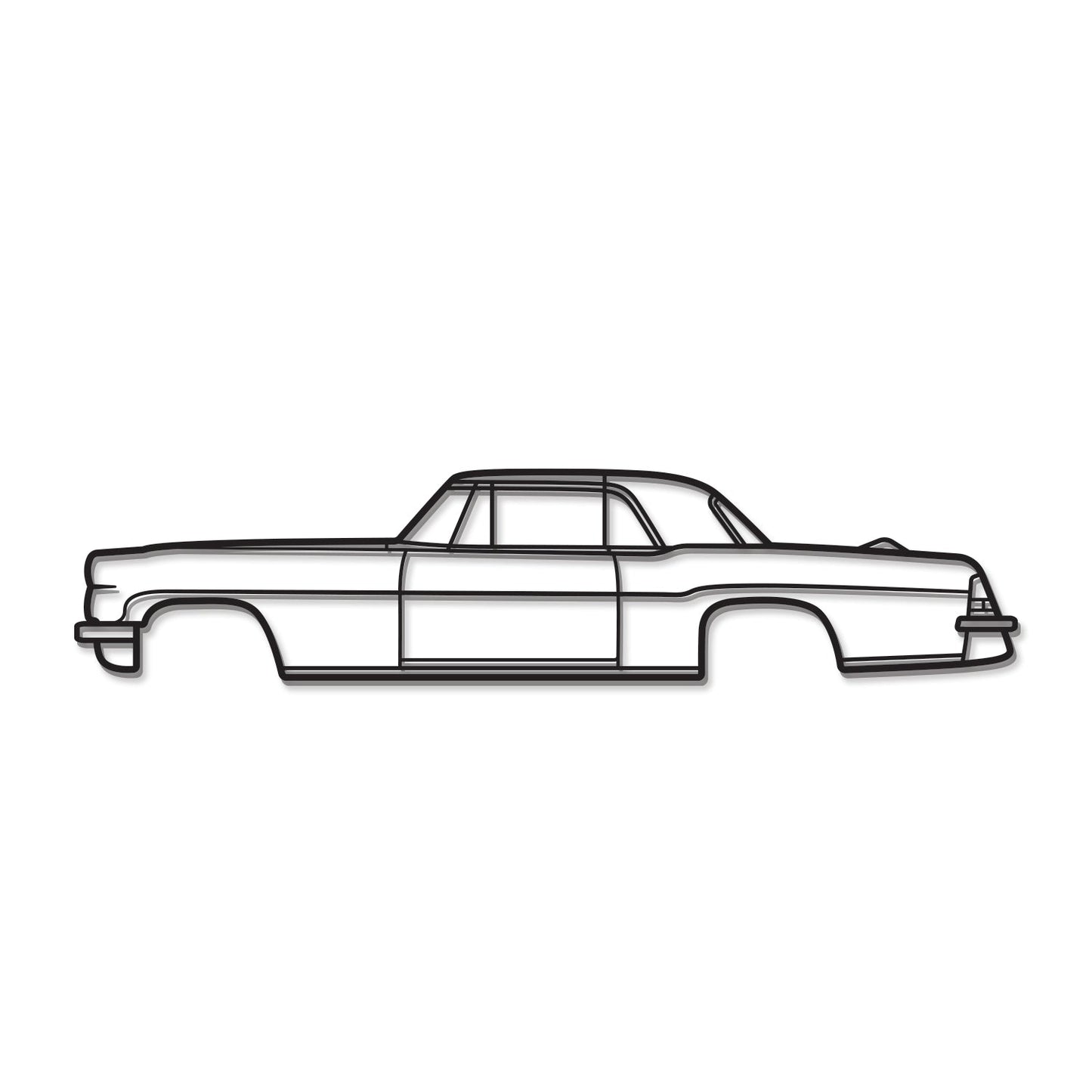 1956 Continental Mark II Metal Car Wall Art - MT0040 - MT0040B49L-MT0040B69L-MT0040B80L-MT0040B99L-MT0040B120L- DRIVEN - 8