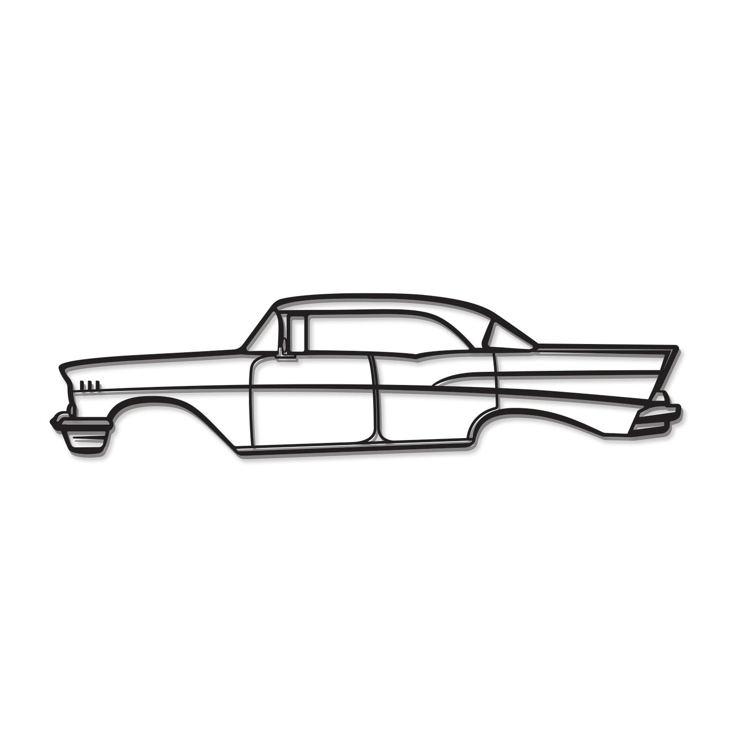 1957 Bel Air Sedan Metal Car Wall Art - MT0048 - MT0048B49L- DRIVEN - 8