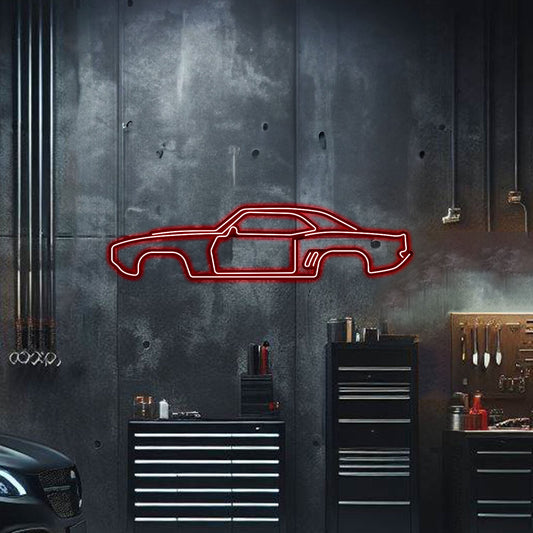 1969 Camaro Metal Neon Car Wall Art - MTN0002 - MTN0002W99L-MTN0002W120L-MTN0002W140L-MTN0002R99L-MTN0002R120L- DRIVEN - 2