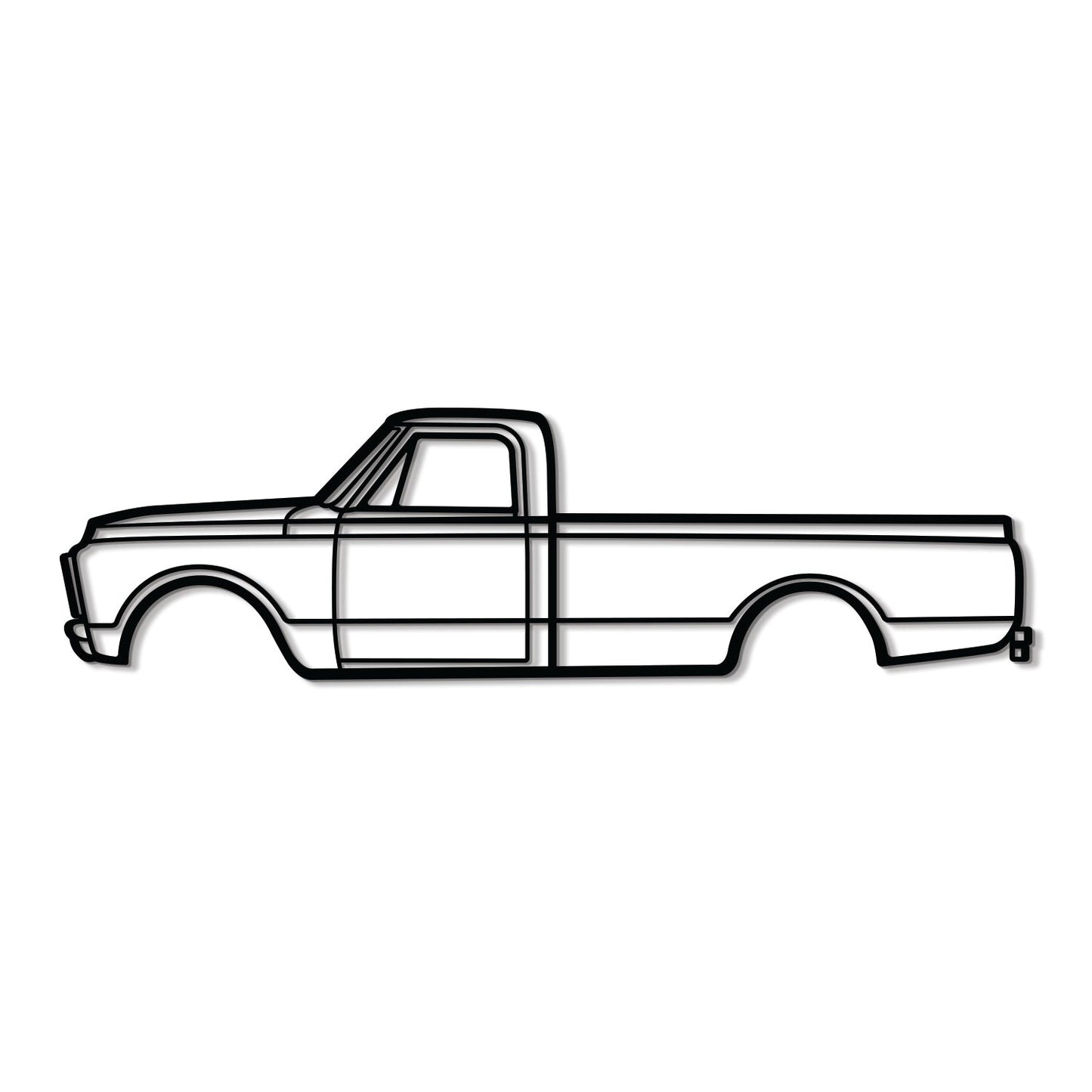 1970 3500 V8 Metal Car Wall Art - MT0124 - MT0124B49L-MT0124B69L-MT0124B80L-MT0124B99L-MT0124B120L- DRIVEN - 8