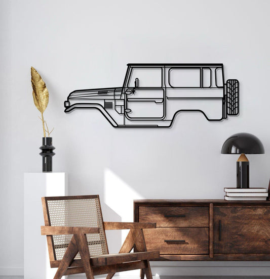 1979 FJ40 Metal Car Wall Art - MT0183 - MT0183B49L-MT0183B69L-MT0183B80L-MT0183B99L-MT0183B120L- DRIVEN - 2