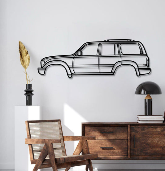 1990 Land Cruiser 5th Gen (J80) Metal Car Wall Art - MT0228 - MT0228B49L-MT0228B69L-MT0228B80L-MT0228B99L-MT0228B120L- DRIVEN - 2