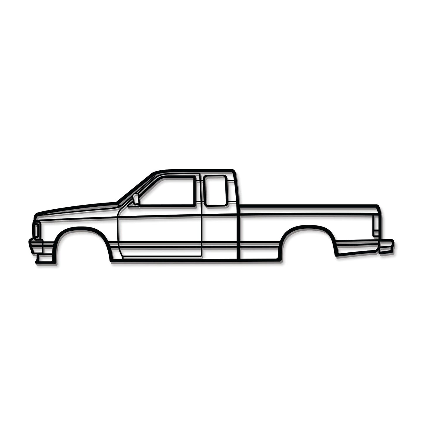 1991 S10 Metal Car Wall Art - MT0237 - MT0237B49L-MT0237B69L-MT0237B80L-MT0237B99L-MT0237B120L- DRIVEN - 7