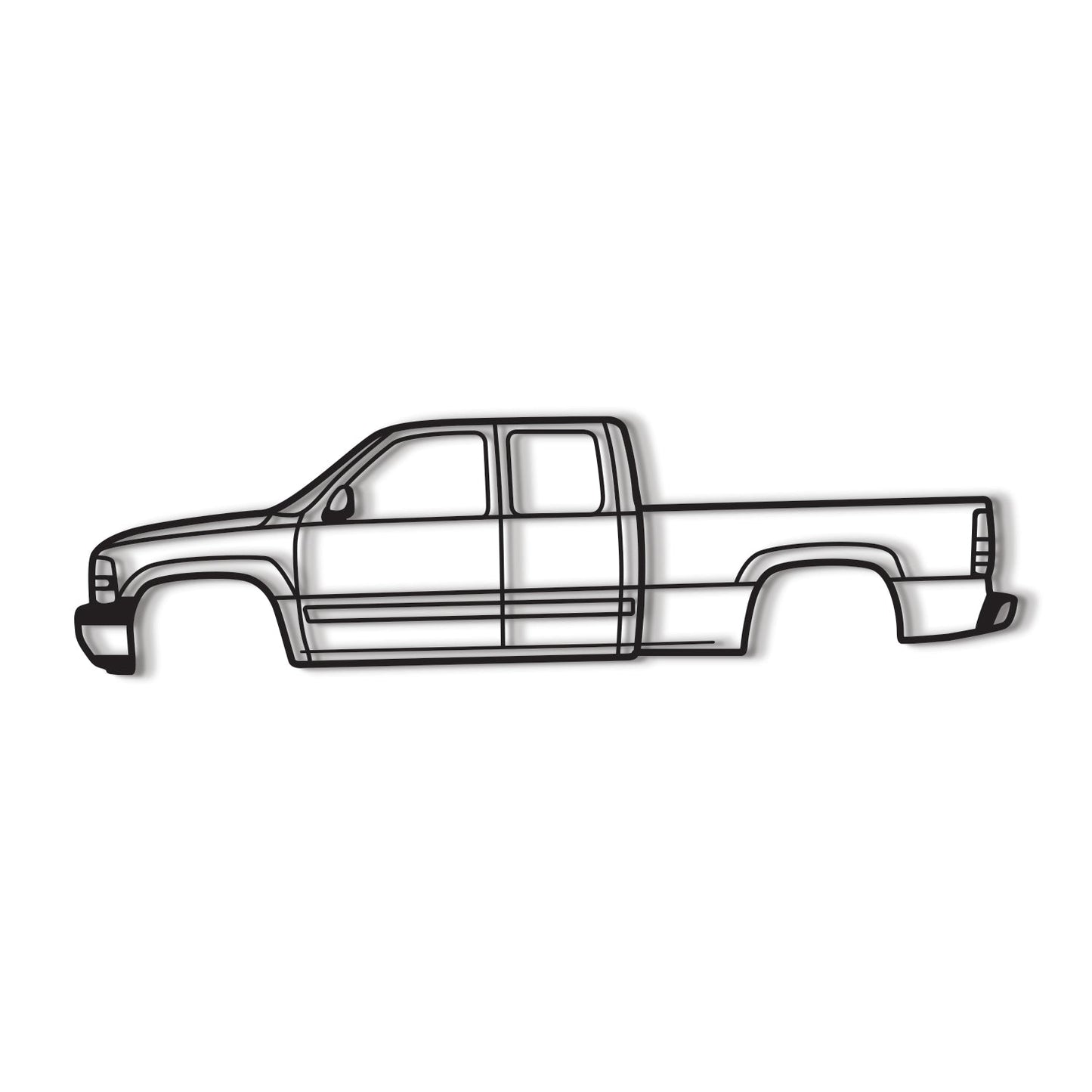 1999 Silverado 1500 1st Gen Metal Car Wall Art - MT0278 - MT0278B49L- DRIVEN - 8