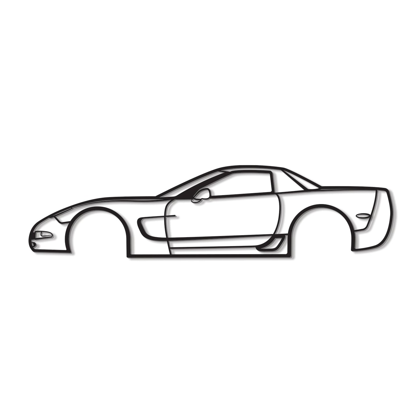 2001 Corvette Z06 Metal Car Wall Art - MT0288 - MT0288B49L-MT0288B69L-MT0288B80L-MT0288B99L-MT0288B120L- DRIVEN - 8