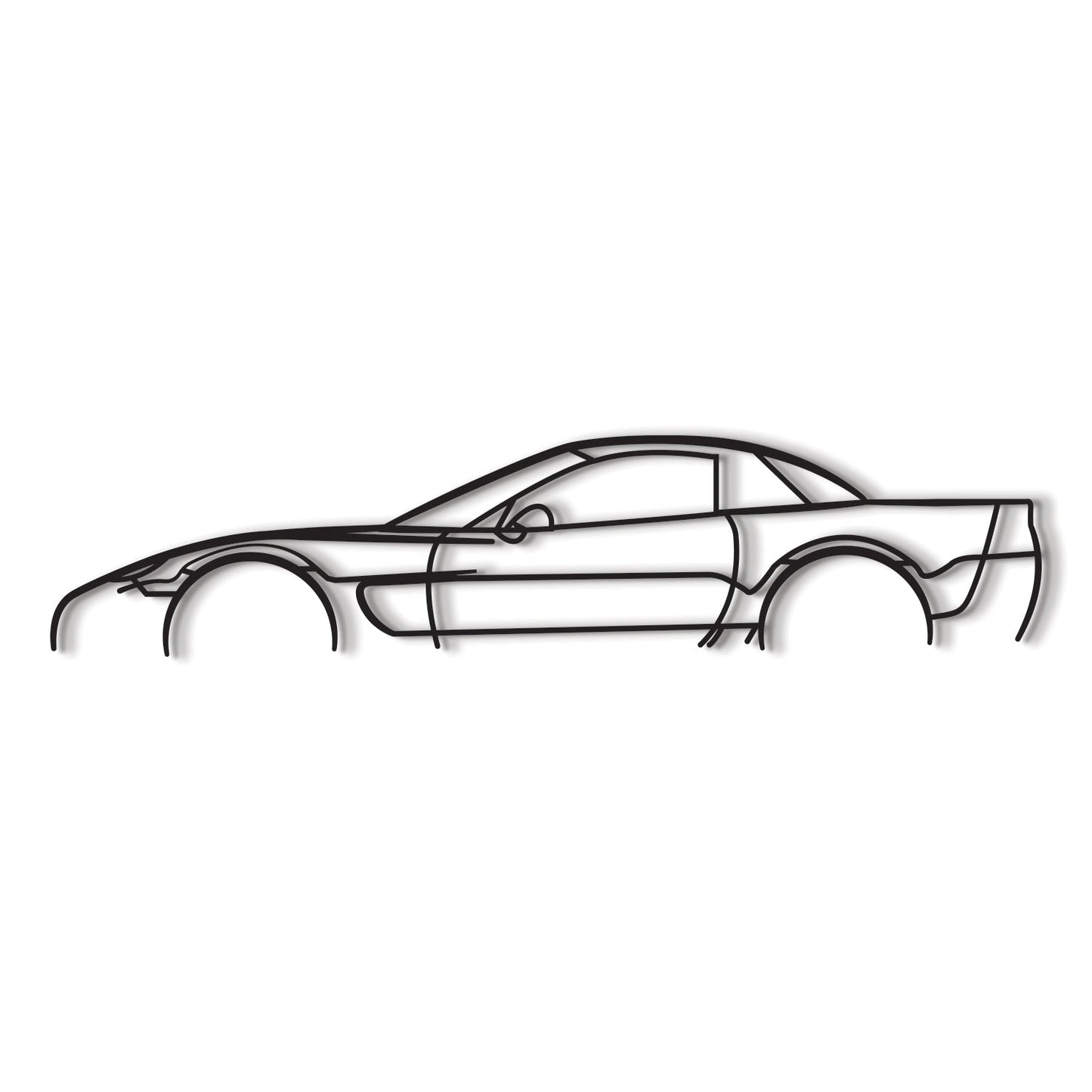 2002 Corvette C5 Z06 Metal Car Wall Art - MT0295 - MT0295B49L-MT0295B69L-MT0295B80L-MT0295B99L-MT0295B120L- DRIVEN - 8
