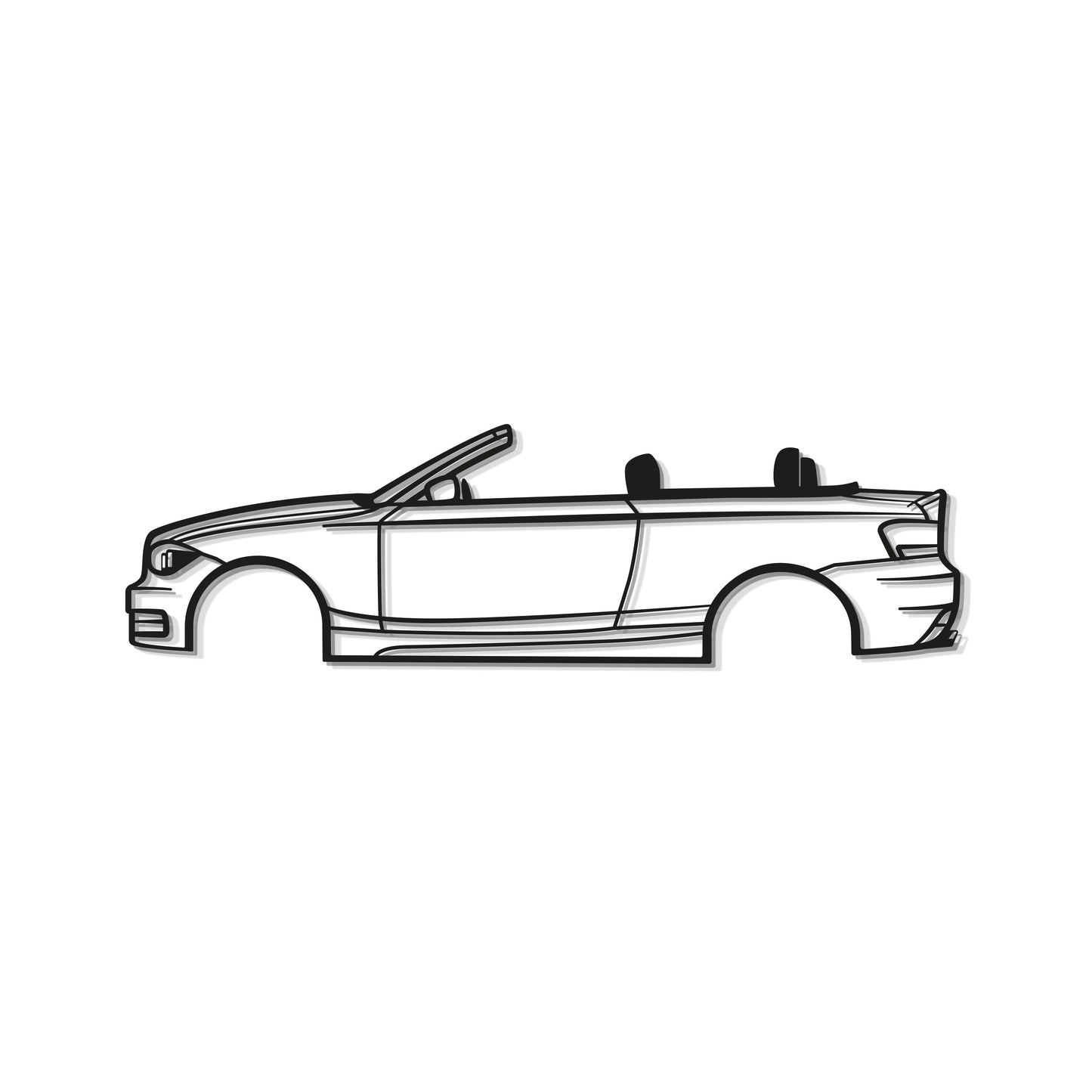 2009 E88 Convertible Metal Car Wall Art - MT0385 - MT0385B49L- DRIVEN - 8