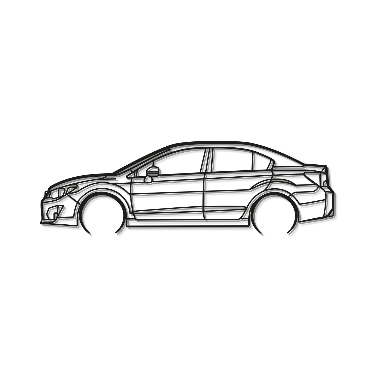 2015 Impreza Detailed Metal Car Wall Art - MT0533 - MT0533B49L-MT0533B69L-MT0533B80L-MT0533B99L-MT0533B120L- DRIVEN - 8