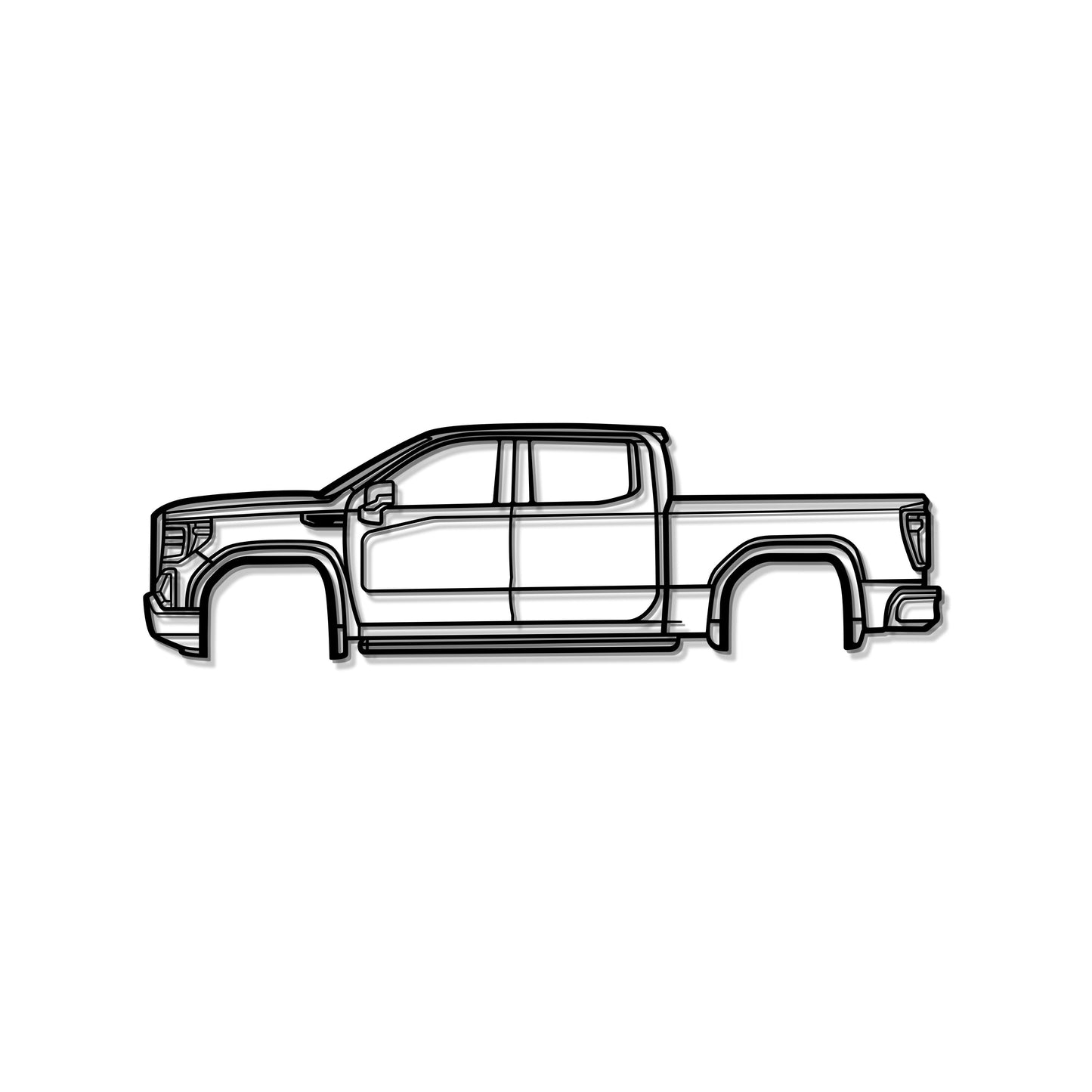 2019 Denali Sierra Metal Car Wall Art - MT0655 - MT0655B49L-MT0655B69L-MT0655B80L-MT0655B99L-MT0655B120L- DRIVEN - 8