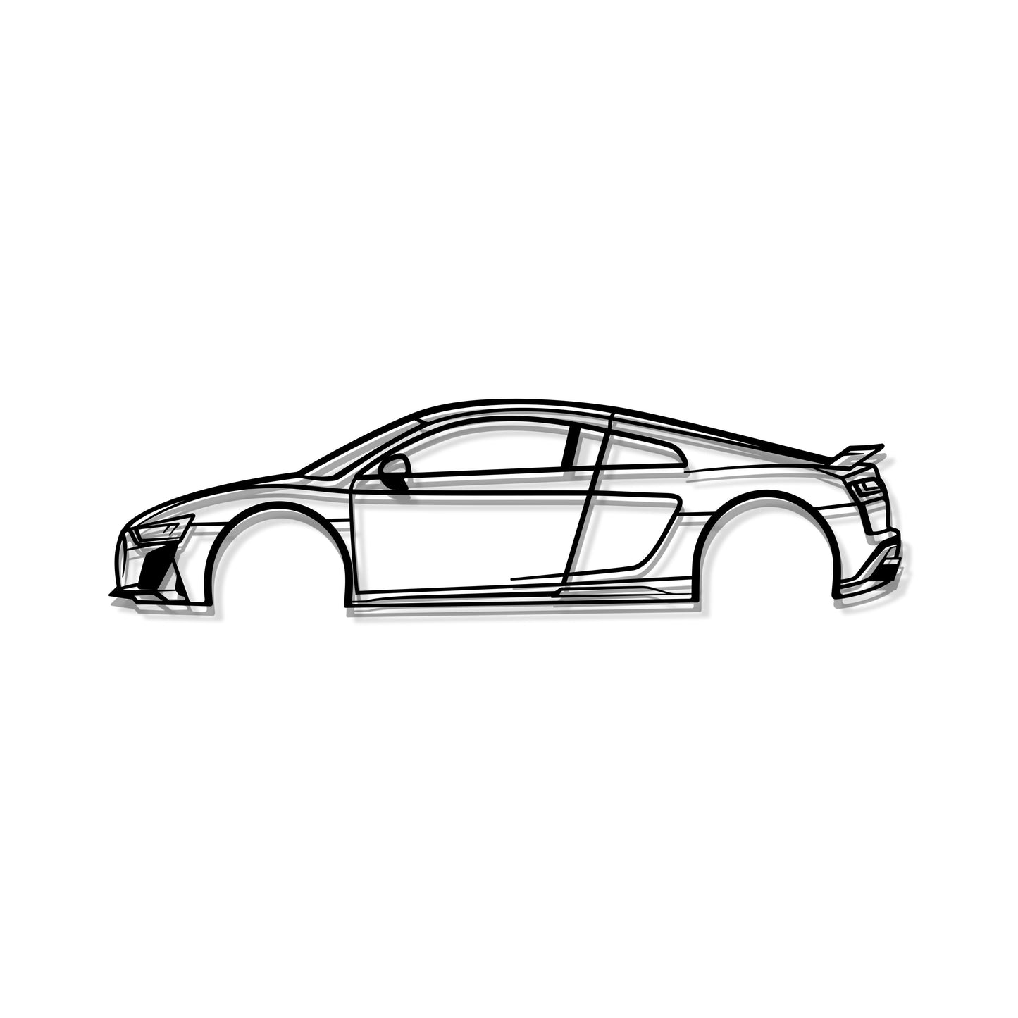 2022 R8 Metal Car Wall Art - MT0809 - MT0809B49L-MT0809B69L-MT0809B80L-MT0809B99L-MT0809B120L- DRIVEN - 8