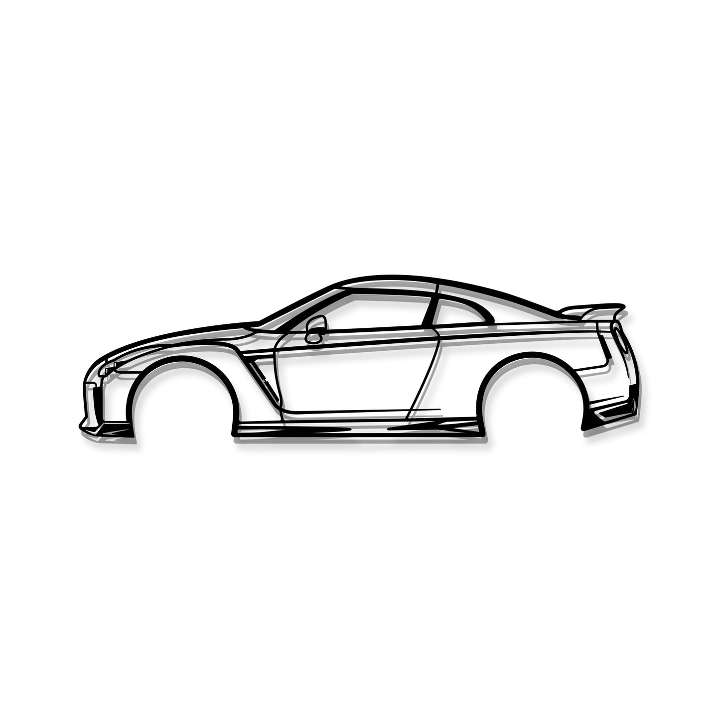GT-R R35 Metal Car Wall Art - MT1064 - MT1064B49L-MT1064B69L-MT1064B80L-MT1064B99L-MT1064B120L- DRIVEN - 8