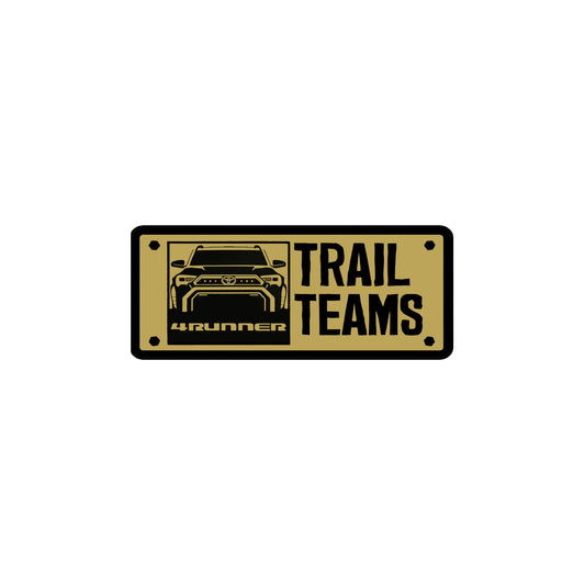 Trail Teams Liftgate Emblem - 2024+ Land Cruiser / 2025+ 4Runner - 24LC250-TRAILTEAMS-254R-TRAILTEAMS- DRIVEN - 2