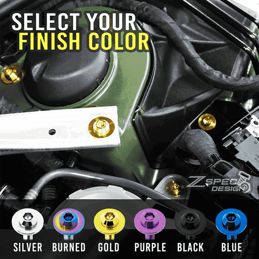 ZSPEC Hood Items Dress Up Bolts® Fastener Kit for the Civic FH8 Type R, Titanium - ZSD-203909-ZSD-203916-ZSD-203923-ZSD-203930-ZSD-203947- DRIVEN - 2