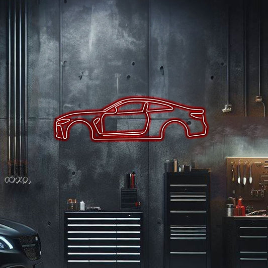 M4 Metal Neon Car Wall Art - MTN0019 - MTN0019W99L-MTN0019W120L-MTN0019W140L-MTN0019R99L-MTN0019R120L- DRIVEN - 2