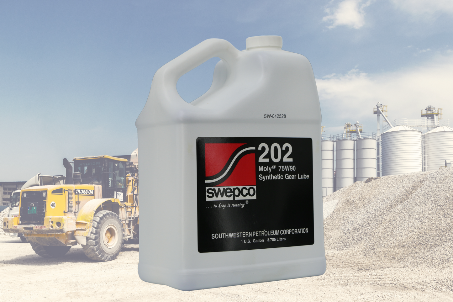 SWEPCO | 202 MolyXP | Synthetic Gear Oil | SAE 75W90 | USDA/NSF H2 Lubricant - 202-75W90-C5B-E-202-75W90-C5B-202-75W90-PAL-202-75W90-KGU-202-75W90-DRM- DRIVEN - 7