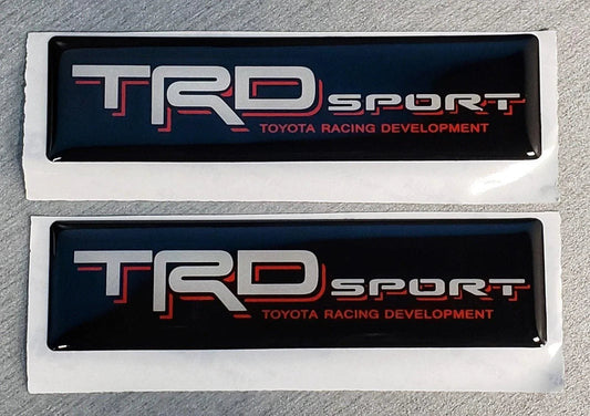 2x Domed Toyota TRD Sport Emblem Inserts for Weathertech Floor Mats Tacoma Tundra - TRDSPORTWT- DRIVEN - 2