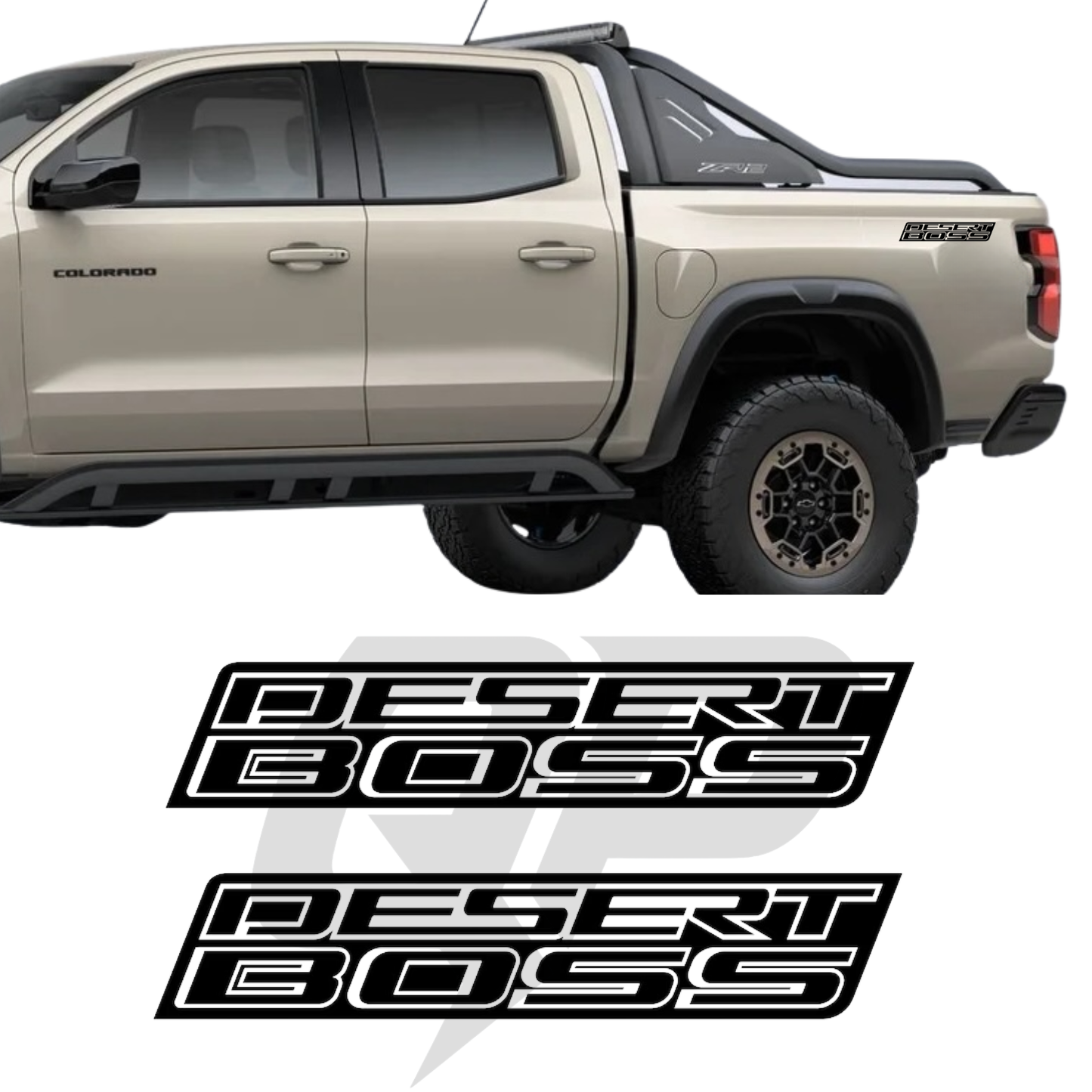 Chevy Colorado Desert Boss Rear Fender Decal Kit - sku-51437826572420-sku-51437826605188-sku-51437826637956-sku-51437826670724-sku-51437826703492- DRIVEN - 3