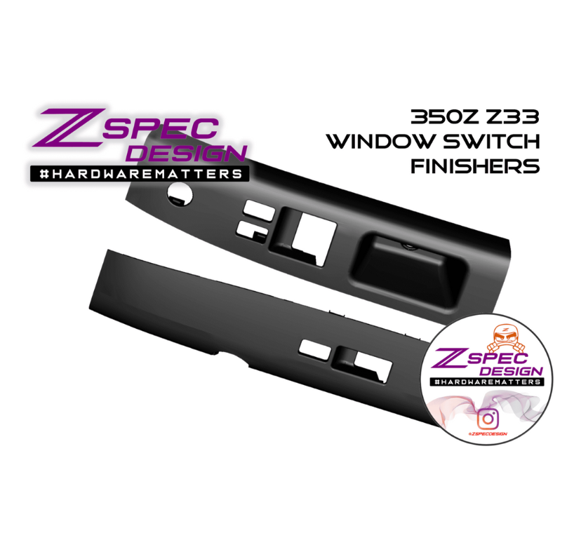 ZSPEC 350z Z33 Interior Door Window Switch Finisher Set for LHD '03-05, Black - ZSD-004254- DRIVEN - 8