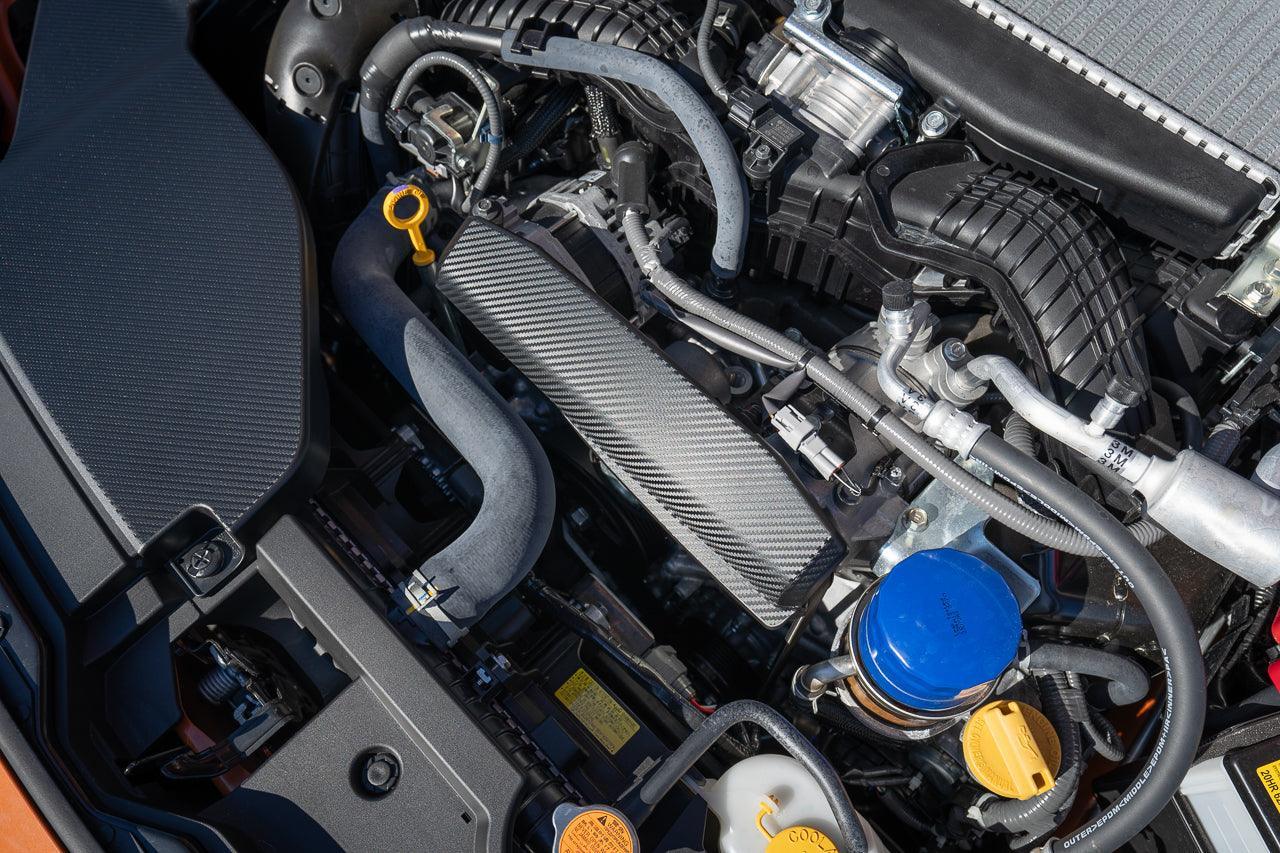 3D Carbon Alternator Pully Cover Overlay fits 2022+ Subaru WRX - 22WRXALTPULLEY-3DB- DRIVEN - 9