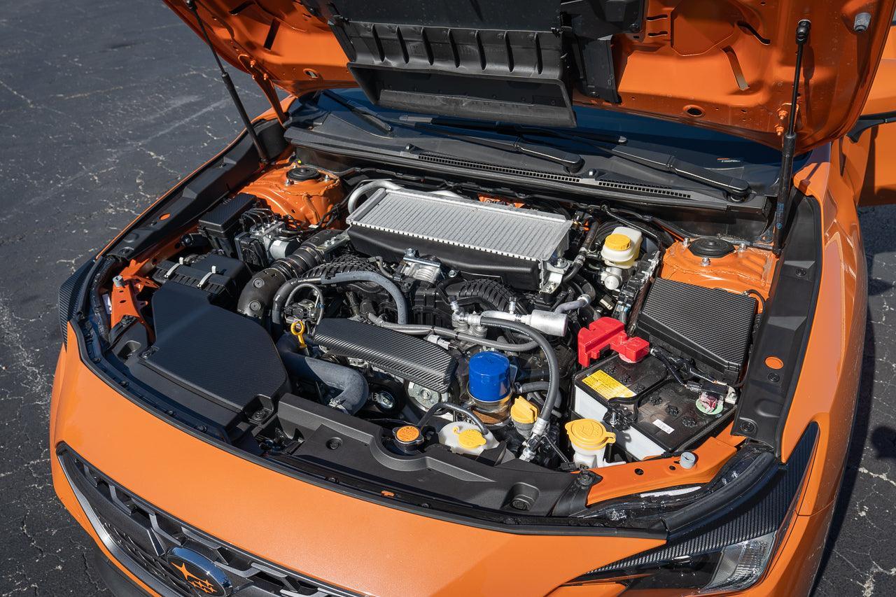 3D Carbon Engine Intake Duct Cover Overlay - 2022+ Subaru WRX - 22WRXINTAKECVR-3DB- DRIVEN - 8