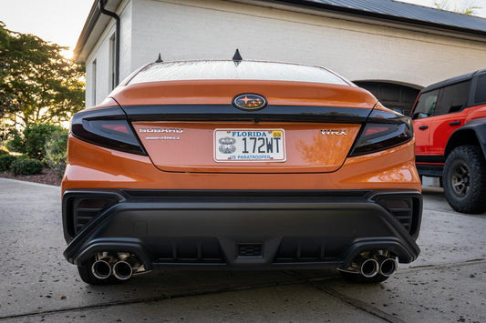 3D Carbon F1 Rear Fog Trim Overlay - 2022+ Subaru WRX - 22WRXF1TRM-3DB- DRIVEN - 2