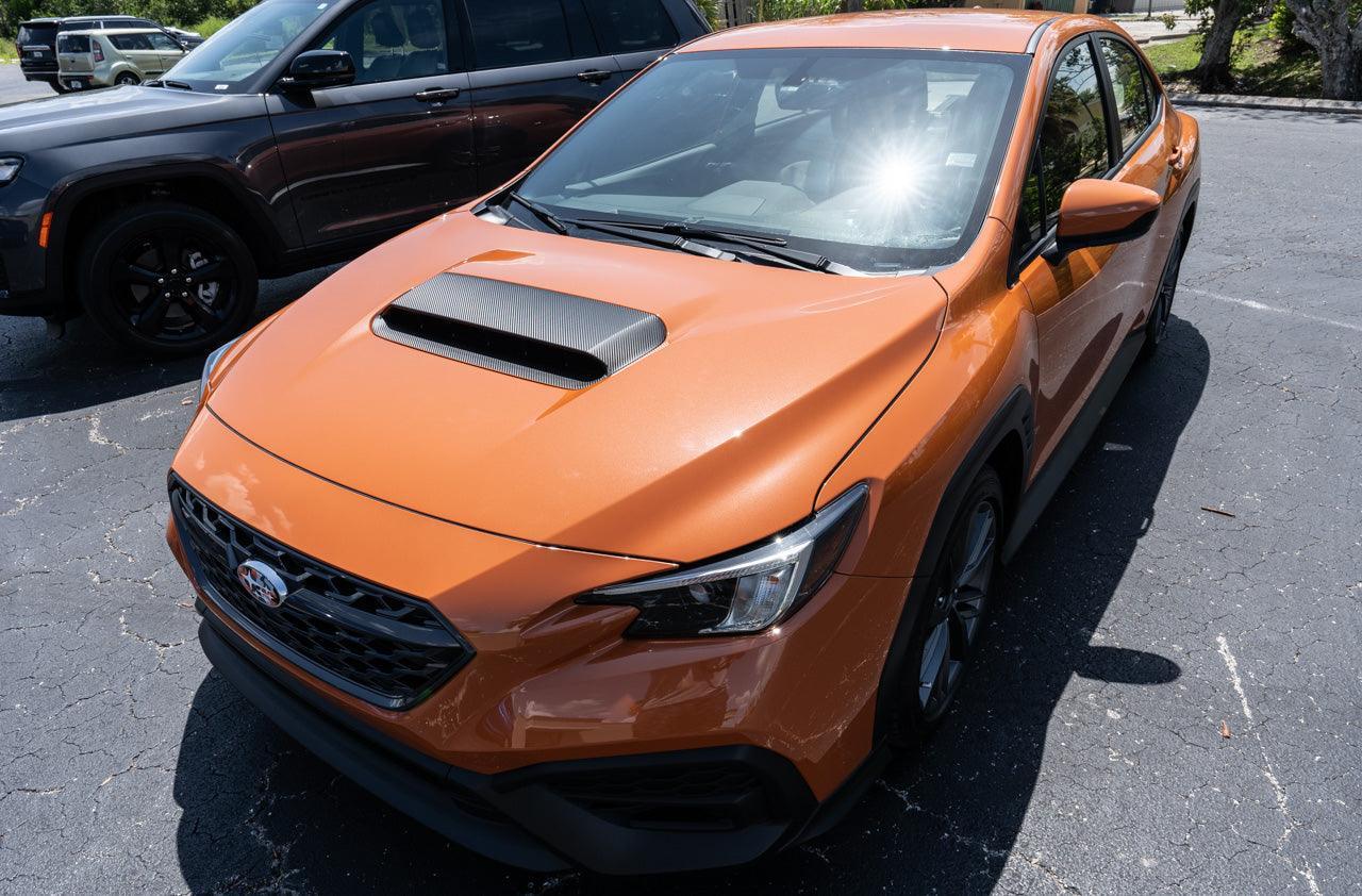 3D Carbon Hood Scoop Overlay - 2022+ Subaru WRX - 22WRXHDSCP-3DB- DRIVEN - 14