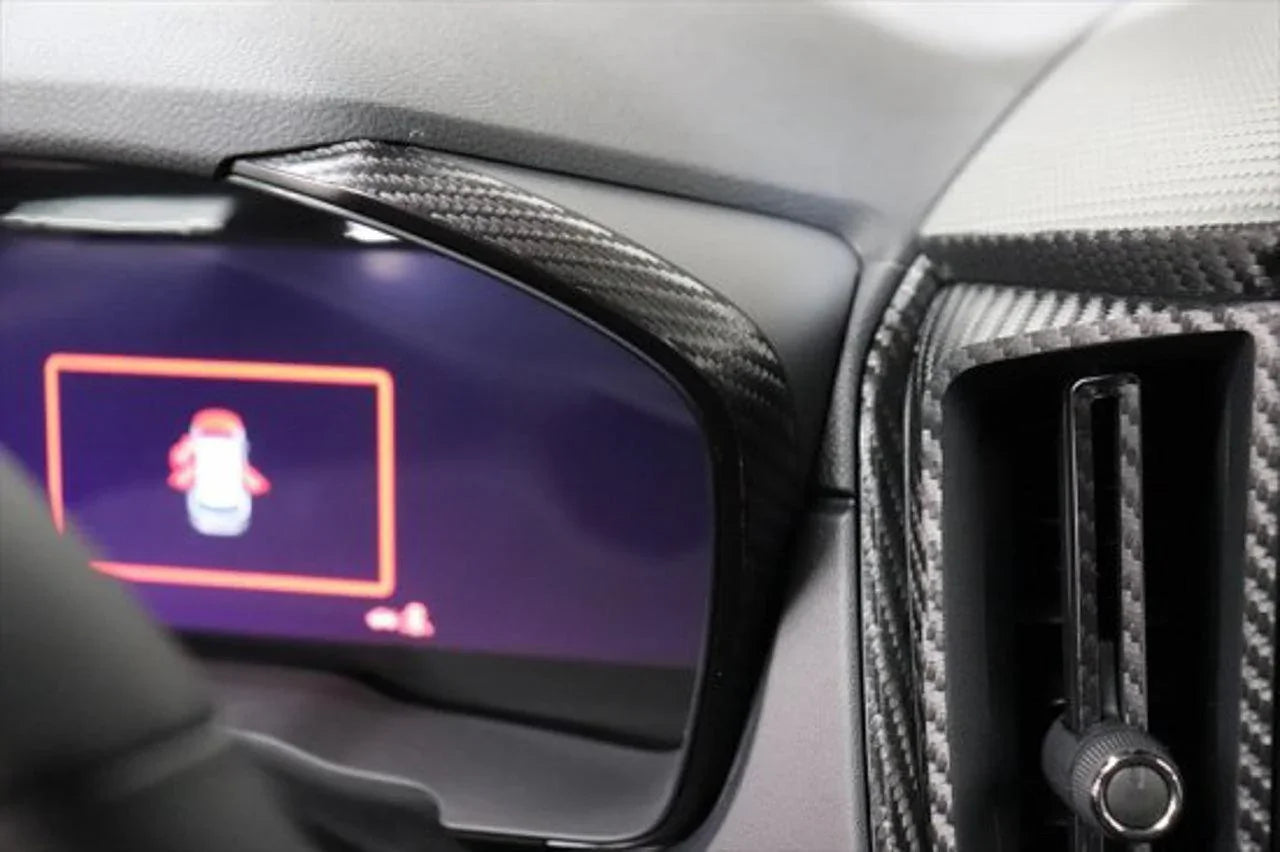 3D Carbon Speedometer Outer Trim Overlays (Front) - 2022+ WRX - 22WRXSPEEDOUTFLH-3DB-22WRXSPEEDOUTFRH-3DB-2- DRIVEN - 3