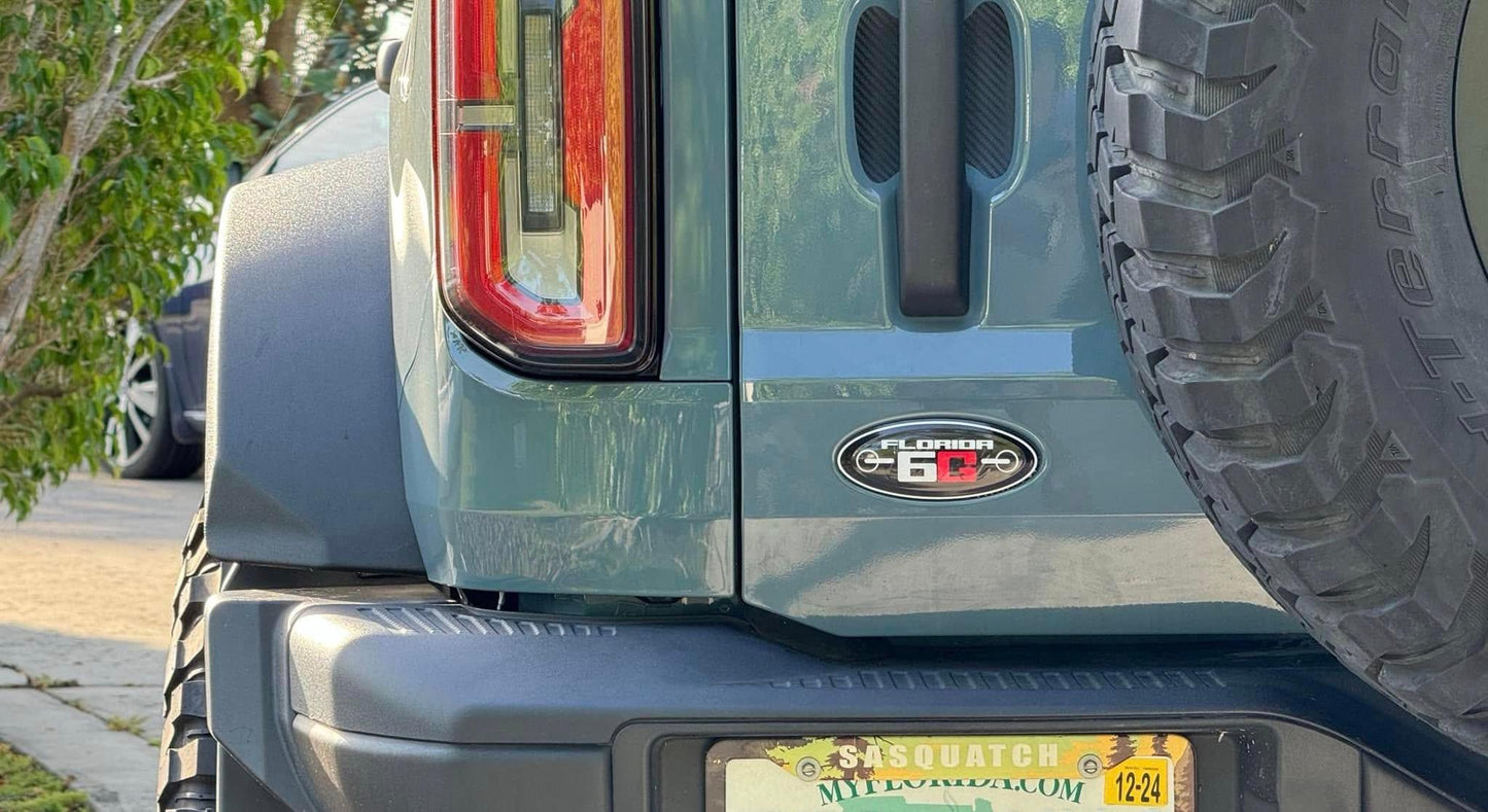 Florida FL6G Club Sticker for Rear Emblem Oval - 2021-2024 Bronco / Bronco Sport - 21BRONCFL6G- DRIVEN - 3
