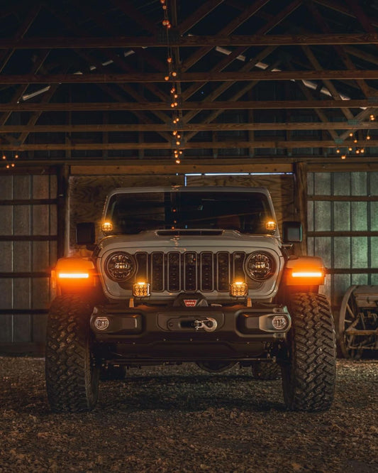 CB60 Amber Pod Bundle With Wiring Harness - Item #8602-Item #8603- DRIVEN - 2