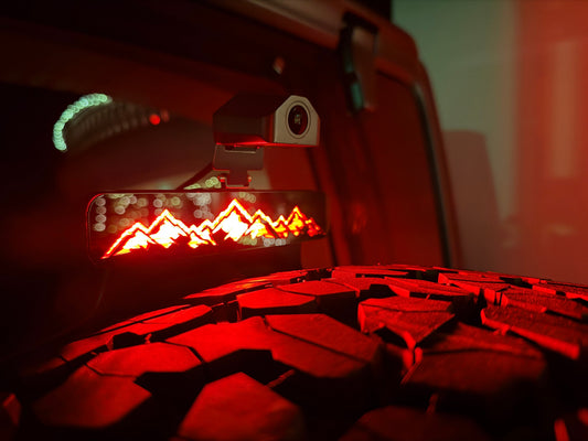 Laser Series Acrylic Third Brake Light Overlay - 2018+ Wrangler JL - 18JLLASERBRAKE-MR-18JLLASERBRAKE-SIW- DRIVEN - 2
