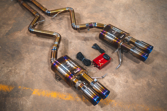 BMW M3 E9X Titanium Valved Sport Exhaust System (V2) - BMW.E9X.M3.VSES.FF.TI.BRSH-BMW.E9X.M3.VSES.FF.TI.BLK-BMW.E9X.M3.VSES.FF.TI.RC-BMW.E9X.M3.VSES.FF.TI.FC-BMW.E9X.M3.VSES.FF.TI.BRT- DRIVEN - 2