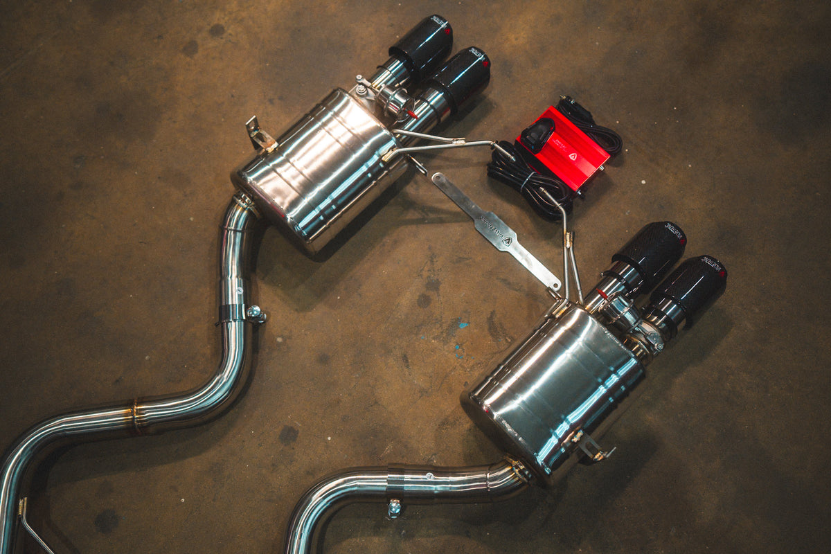 BMW E9x M3 Valved Sport Exhaust System (V2) - BMW.E9X.M3.AXL.BR.RC- DRIVEN - 3