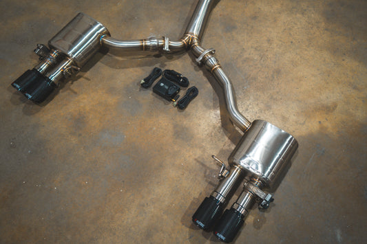 Audi B9 S4 / S5 Valved Sport Exhaust System - AUD.B9.S4.VSES.BR.BRSH-AUD.B9.S4.VSES.BR.BRT-AUD.B9.S4.VSES.BR.BLK-AUD.B9.S4.VSES.BR.RC-AUD.B9.S4.VSES.BR.FC- DRIVEN - 2