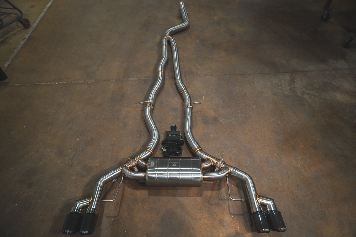 BMW X3 / X4 M40i Valved Sport Exhaust System - BMW.G01.M40i.VSES.BR.BLK- DRIVEN - 1