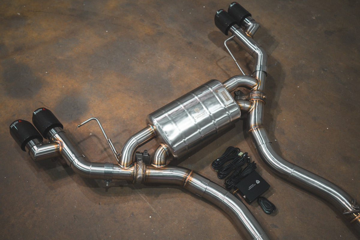 BMW X3 / X4 M40i Valved Sport Exhaust System - BMW.G01.M40i.VSES.BR.BLK- DRIVEN - 5