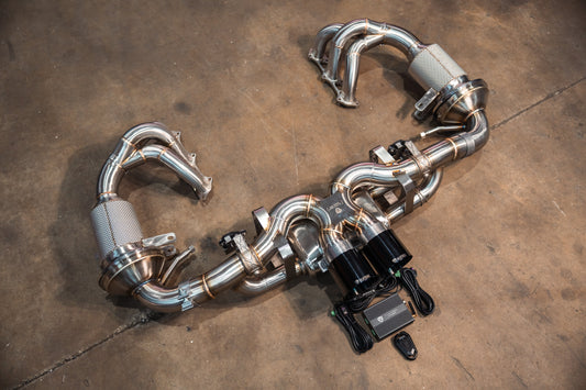 Valvetronic Valved Sport Exhaust System for Porsche 992 GT3/RS - POR.992.GT3.VSES.BR-POR.992.GT3.VSES.TI-POR.992.GT3.VSES.FFH.BR-POR.992.GT3.VSES.FFH.TI-POR.992.GT3.F1.TI- DRIVEN - 2