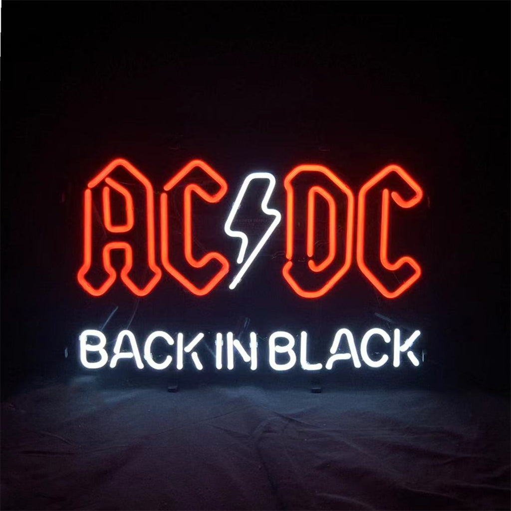 AC DC Back in Black Neon Signs - ME762- DRIVEN - 1