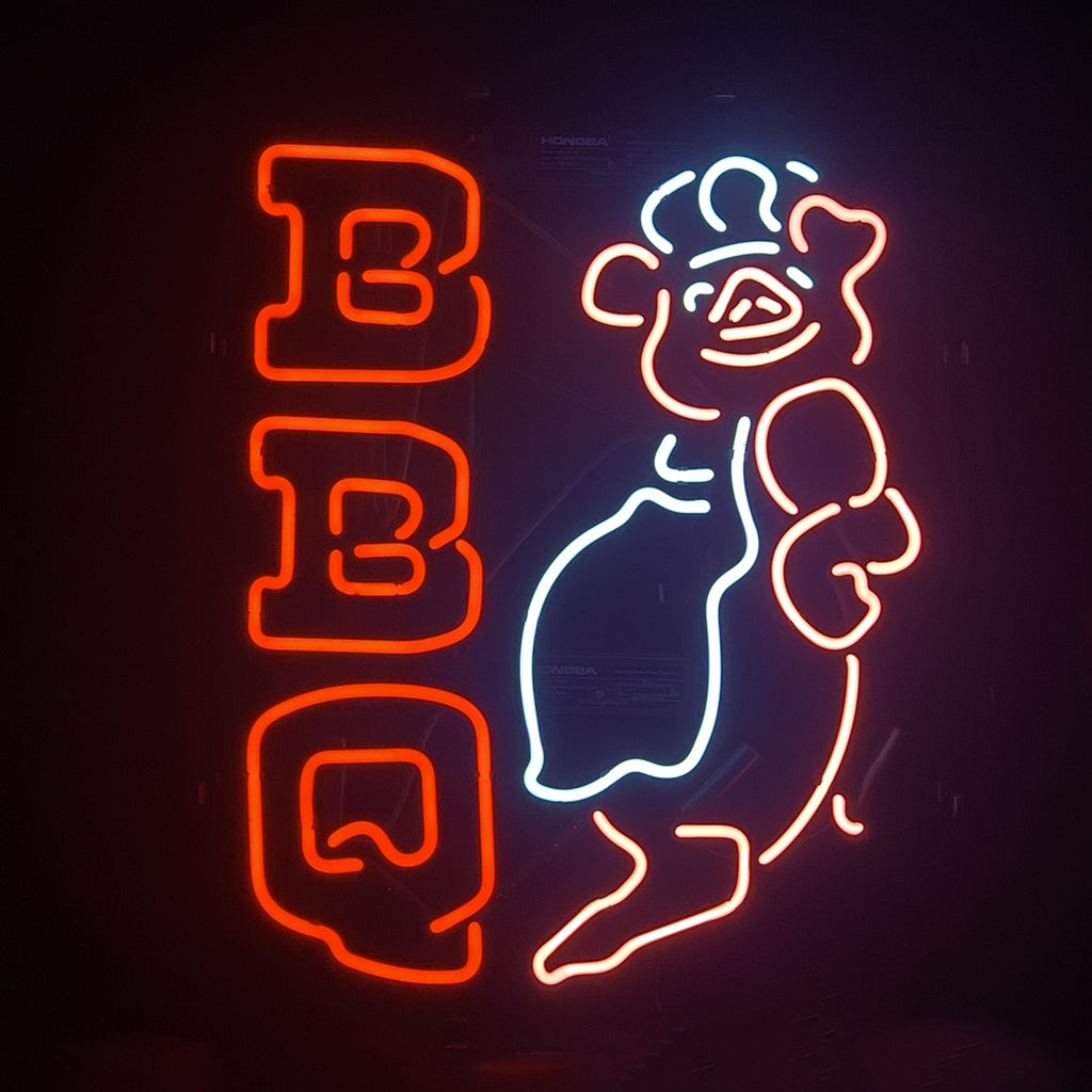 BBQ Pig Chefs Neon Signs - ME589- DRIVEN - 1