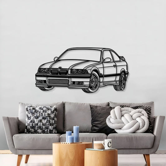 E36 Perspective Metal Car Wall Art - MT0431 - MT0431B69L-MT0431B80L-MT0431B99L-MT0431B115L-MT0431B140L- DRIVEN - 2