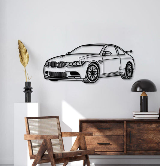 E92 M3 Perspective Metal Car Wall Art - MT0430 - MT0430B69L-MT0430B80L-MT0430B99L-MT0430B115L-MT0430B140L- DRIVEN - 2