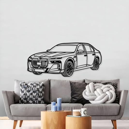 M760 XDrive Limousine Perspective Metal Car Wall Art MT1244 - MT1244B69-MT1244B80-MT1244B99-MT1244B115-MT1244B140- DRIVEN - 2