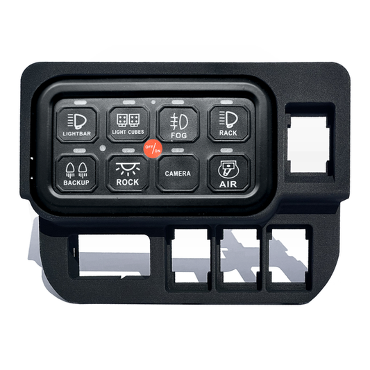 Base Switch Panel for 4 Short Switches (Tacoma Double Cab) - GO-001- DRIVEN - 2