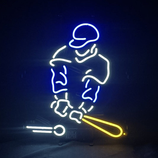 Baseball Player Neon Light Sign - ME579- DRIVEN - 2
