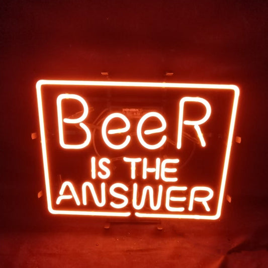Beer is the Answer Neon Light Sign - MEX312- DRIVEN - 2