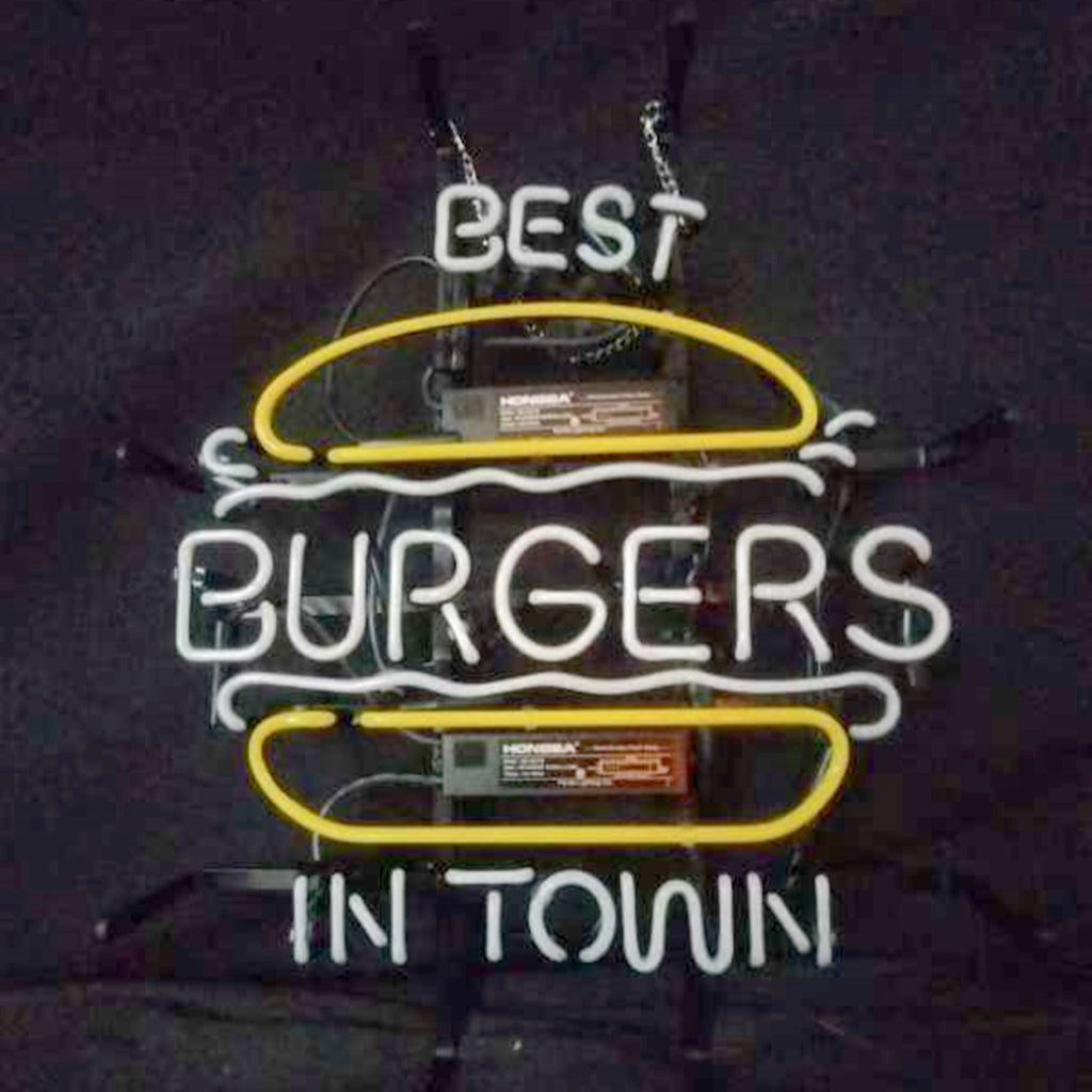 Best Burgers in Town Neon Signs - ME597- DRIVEN - 3