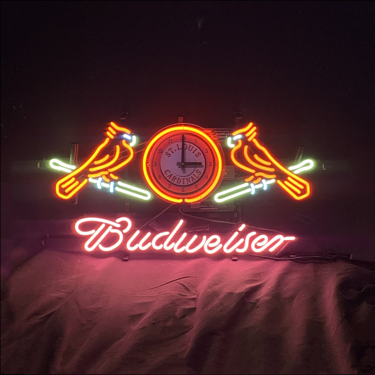 St. Louis Cardinals with Budweiser Neon Signs Light - ME639- DRIVEN - 3
