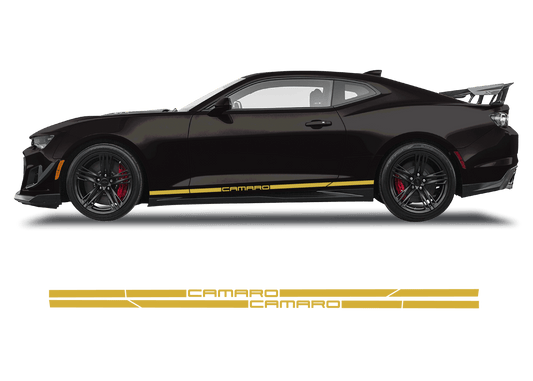 Chevrolet Camaro Double Stripe Graphics 1 Color - 1001-1001-1001-1001-1001- DRIVEN - 2