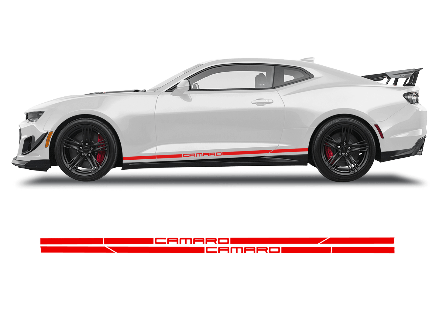 Chevrolet Camaro Double Stripe Graphics 1 Color - 1001-1001-1001-1001-1001- DRIVEN - 6